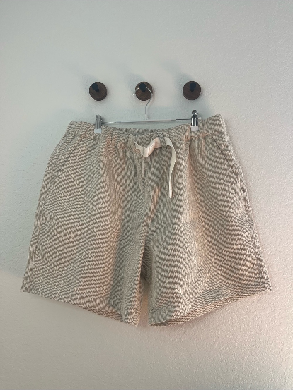 Kith Beige Textured Drawstring Shorts